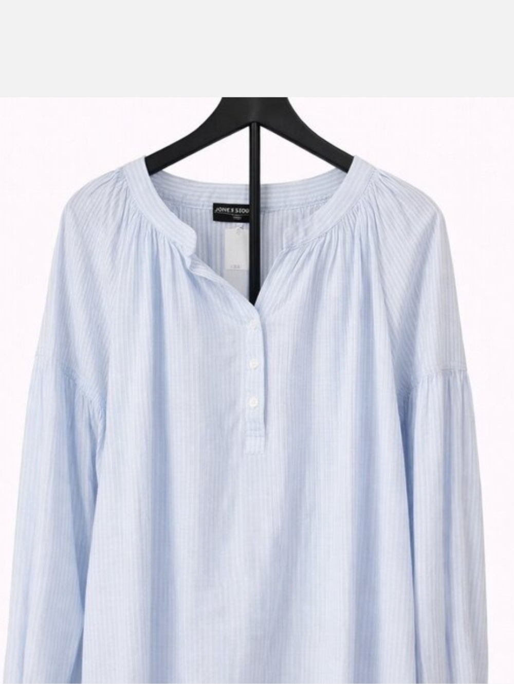Lane Bryant Womens Striped Cotton Blouse Size 24